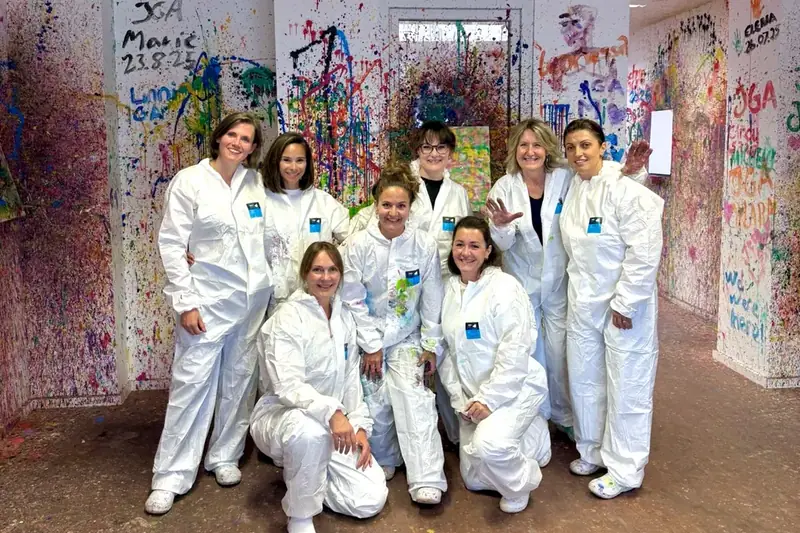JGA-Gruppe nach dem Action Painting
